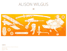 Tablet Screenshot of alisonwilgus.com